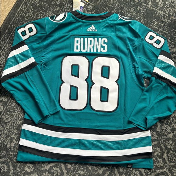 Authentic Sharks Burns Jersey sz 54 NWT - Picture 2 of 8